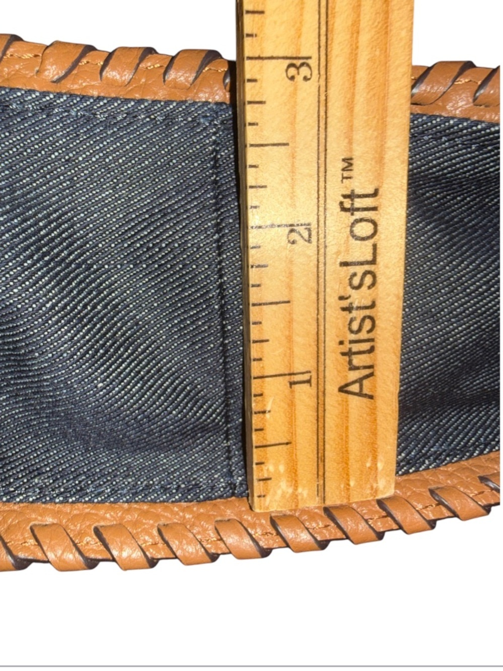 Michael Kors Denim & Leather Chain Crossbody Shoulder Bag - Picture 15 of 16